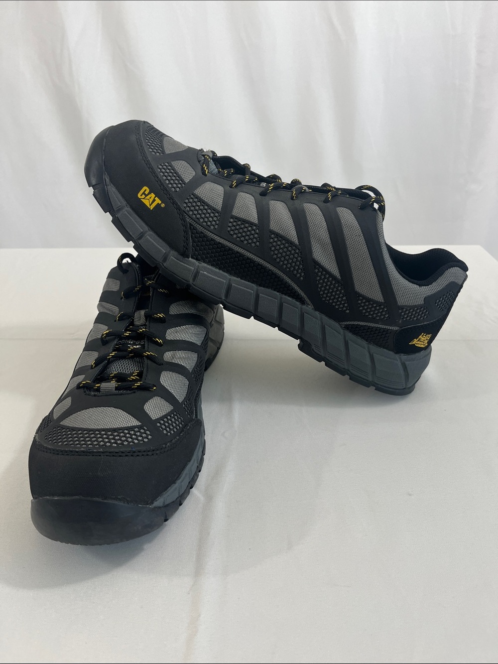 CAT ESD Composite Toe Work Sneakers, Mens 13, Black & Gray